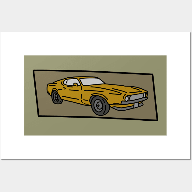 classic muscle car Wall Art by fokaction